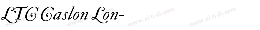 LTC Caslon Lon字体转换
